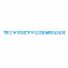Guirlande lettres 1st holy communion 1,2 m bleue
