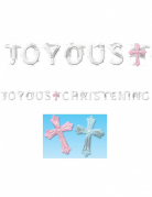 Guirlande personnalisable communion avec croix interchangeables