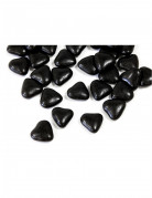 Dragées mini coeur chocolat couleur noir 250 gr pour communion