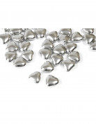 Dragées mini coeur chocolat couleur argent 250 gr 1.5 cm