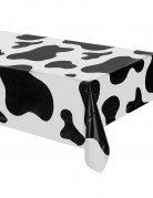 Nappe en plastique vache 127 x 274 cm pour décoration de fête