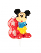 Bougie numéro 8 Mickey anniversaire Disney