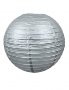 Lanterne japonaise argent 35 cm décorative en papier