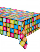 Nappe en plastique disco 137 x 274 cm motif dancefloor