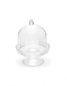 3 mini cloches en plastique transparentes 7,5 x 5,5 cm pour dragées