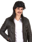 Perruque mulet noir homme