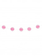 Guirlande boules alvéolées rose clair 2.13 m