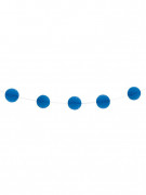Guirlande boules alvéolées bleu foncé en papier 2,13 m