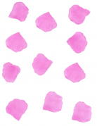 100 pétales de rose en tissu fuchsia 5 x 5 cm pour mariage