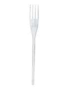 20 fourchettes en plastique transparent 18 cm pour décoration de table