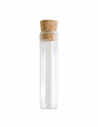 Tube éprouvette en verre 10 cm avec bouchon liège