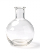 Petit vase boule en verre épais 10 cm