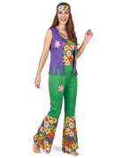 Déguisement Hippie flower power femme