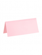 10 marque-places rectangle rose clair en carton