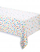 Nappe en plastique happy birthday à pois colorés 137 x 213 cm festive