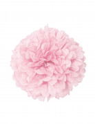 Pompon rose en papier 40 cm, boule décorative