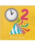 16 serviettes en papier Emojions™ party 33 x 33 cm anniversaire