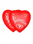 Décoration murale saint-valentin coeur rouge carton 30 cm