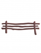 Décoration gâteau clôture marron 13 x 3 cm pour bûche