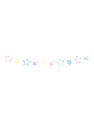 Guirlande à faire soi-même 10 étoiles multicolores 140 cm déco anniversaire