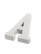 Petite lettre a en bois blanc 5 cm pour déco mariage