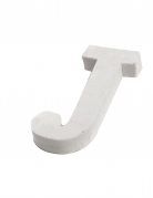 Petite lettre j en bois blanc 5 cm pour décoration
