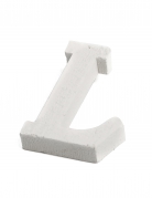 Petite lettre l en bois blanc 5 cm pour mariage