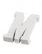 Petite lettre m en bois blanc 5 cm pour mariage