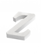 Petite lettre Z en bois blanc 5 cm pour mariage