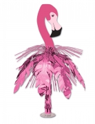 Centre de table en cascade flamant rose 62 cm déco exotique