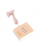 Bougie d'anniversaire chiffre 7 rose gold 4,3 cm métallisée