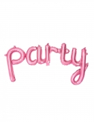 Ballon en aluminium party rose 80 x 40 cm à suspendre
