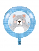 Ballon en aluminium petit ours gris 45,7 cm pour baby shower