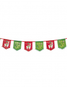 Guirlande en carton lama de Noël 4 m à fanions