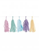 Guirlande fanions papiers happy birthday pastel de 3 mètres