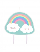 Bougie d'anniversaire petit nuage arc-en-ciel