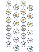 4 suspensions grands dinosaures 170 cm pour anniversaire enfant