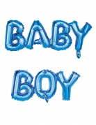 Ballons aluminium lettres baby boy bleu 118 x 24 cm pour baby shower