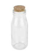 Bouteille en verre candy bar avec bouchon liège 14,5cm 250ml mariage