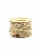 Boîte pour alliances rondin en bois 6 x 4 cm mariage rustique