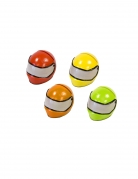 Marque place en résine casque de course coloris aléatoire 4,5 x 3,5 cm pour anniversaire racing