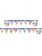 Guirlande happy birthday fabulous party 2 m avec fanions