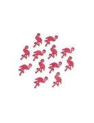 12 flamants roses en bois 5 x 2,5 cm, déco exotique
