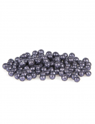 Mini boules pailletées bleu marine 8 mm 10 gr pour décoration de table