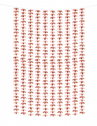 Rideau de fleurs aluminium rose gold 100 x 210 cm pour fête