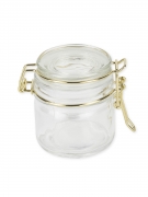 Bocal à conserve doré 6,5 x 7 cm 100 ml en verre