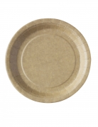 50 assiettes en kraft 22 cm écologiques compostables