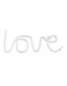 Décoration lumineuse néon led love blanc 34,5 x 13 cm à piles