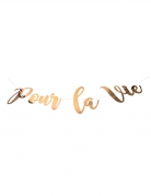 Guirlande en carton pour la vie rose gold 1,20 m décoration mariage