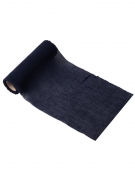 Chemin de table mousseline bleu marine 14 cm x 5 m chic pour mariage